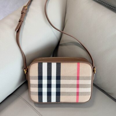 BURBERRY 原單 格紋斜背包 百搭新款 質感佳 都會輕奢