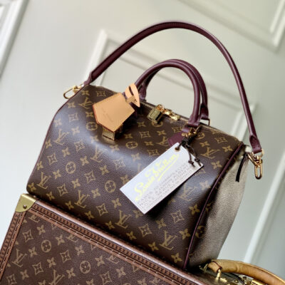 LOUIS VUITTON 精緻版 M28379 Speedy系列手提包 Monogram帆布設計 復古優雅風格