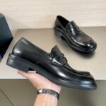 PRADA 精緻版 黑色樂福鞋 百搭限定 質感佳 都會輕奢