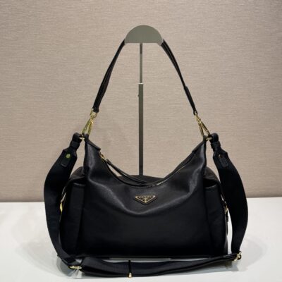 Prada 原單 牛皮弧形肩背包 柔軟質感 百搭耐看 都會輕奢1BC264