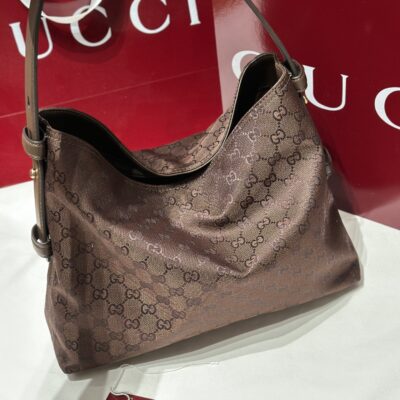 Gucci 原單品質 GG 緹花布肩背包 復古優雅 輕奢百搭850926