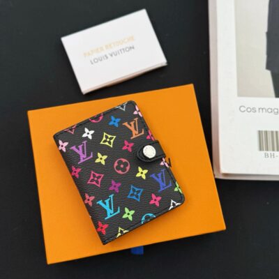 Louis Vuitton 原單 彩色Monogram 對折短夾 個性百搭 街頭時尚