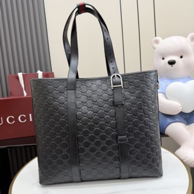 Gucci 精緻版 GG 壓紋托特包 手提包 百搭質感佳 都會輕奢850218