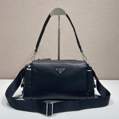 Prada 復刻版 皮革斜背肩背包 簡約耐看款 都會輕奢2VH206