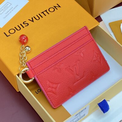 LV M28994 原單Charms 大紅色卡夾 Monogram Empreinte 皮革 多卡位收納款