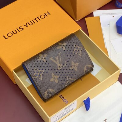 Louis Vuitton Monogram 復刻男士短夾 經典老花圖案 多卡位折疊錢包 精品皮夾