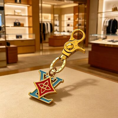 LV 精緻版 經典LOGO吊飾鑰匙扣 質感佳 都會輕奢