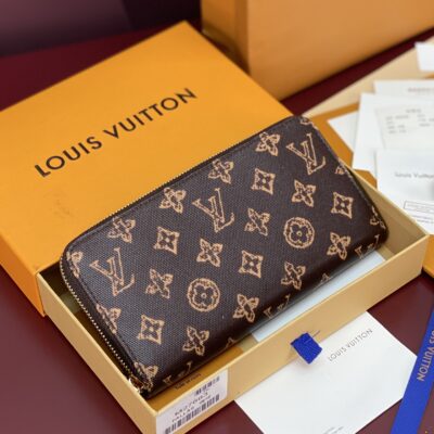 Louis Vuitton 復刻版 拉鍊長夾 經典老花設計 人氣款 法式奢華M27683
