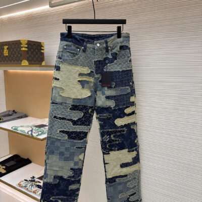 路易威登 精緻版 拼接牛仔褲 限定 街頭時尚