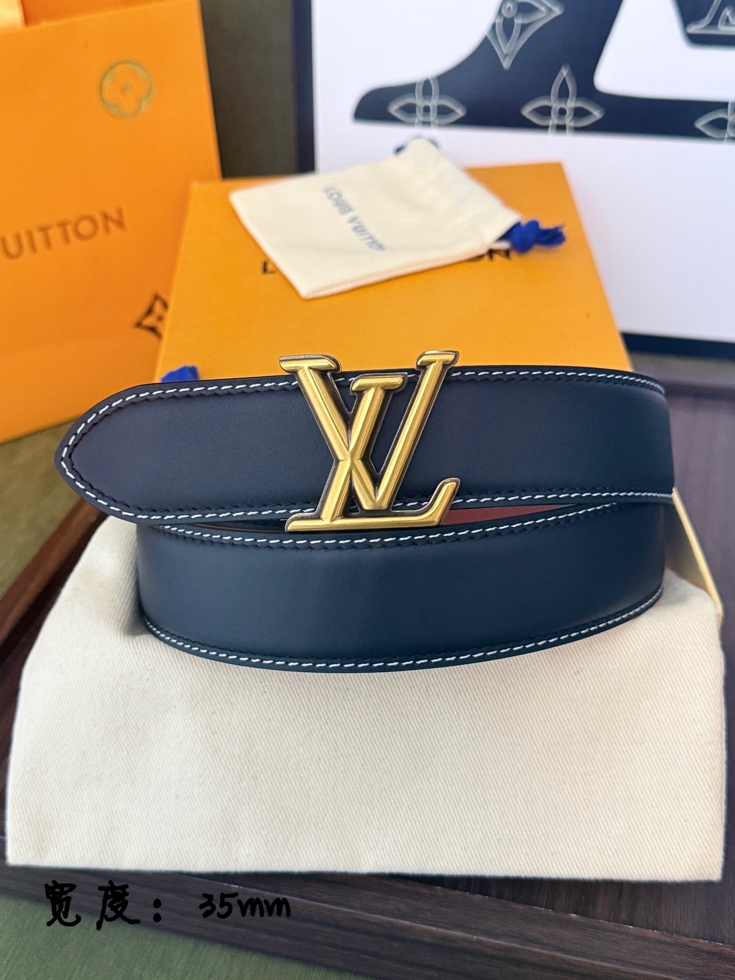 路易威登 一比一 LV Initiales 35mm皮帶 暢銷 都會輕奢
