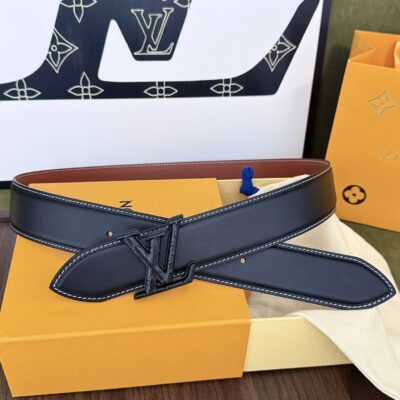 路易威登 精緻版 LV Initiales雙面皮帶 新款 街頭時尚35mm