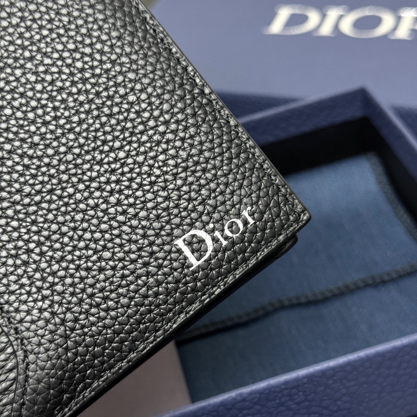 Dior 精緻版 黑色粒面皮革長夾 人氣 都會輕奢