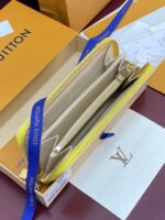 路易威登 精品仿製 檸檬黃Rainbow拉鍊長夾 人氣 都會輕奢M29794