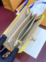 路易威登 精品仿製 檸檬黃Rainbow拉鍊長夾 人氣 都會輕奢M29794
