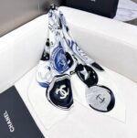 CHANEL 雙C藝術印花絲巾圍巾 頂級 2026 做工精良 精品穿搭 法式奢華