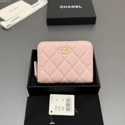 香奈兒 CHANEL 零錢包 一比一  新款版型穩定 菱格紋設計細節到位奢華風精緻收納配件