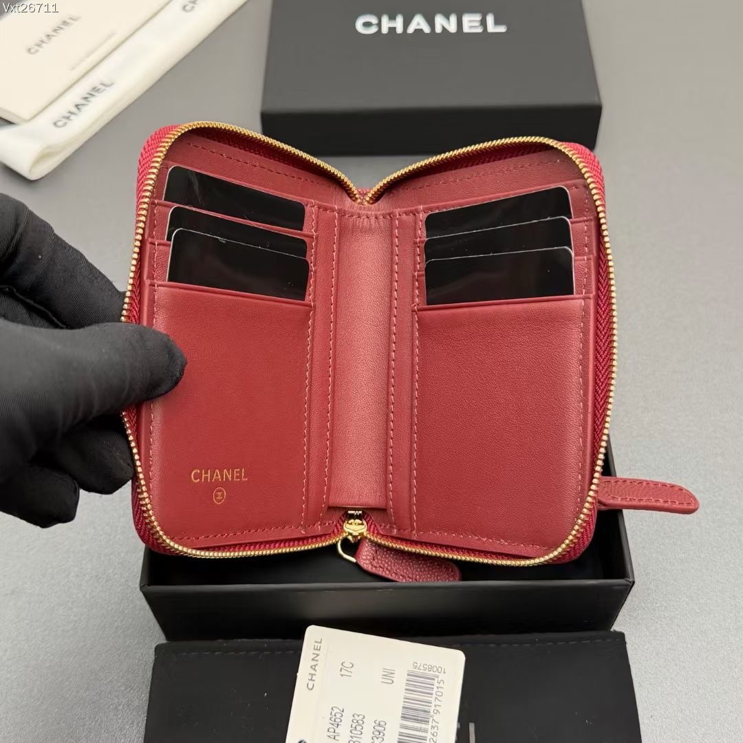 香奈兒 CHANEL 零錢包 原單2026 新款做工精良 菱格紋細節到位奢華風精品收納配件